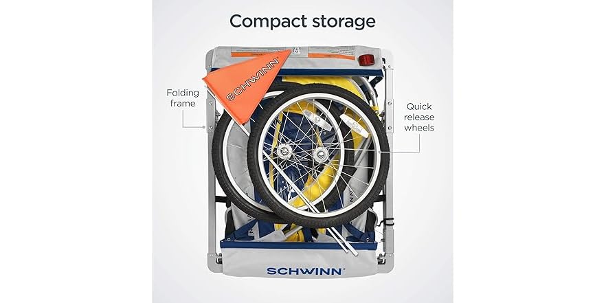 Schwinn Echo Bike Trailer – Safe & Comfortable 2-Seat Design - Image 5