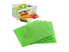 MAXTBEE 4 Pcs Fridge Drawer Liners 