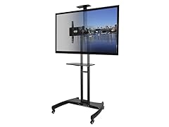 Kanto Mobile TV Stand w/Adjustable Shelf 37-65" TVs