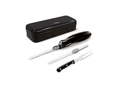 OVENTE Electric Knife Set with Two Serrated Stainless Steel Blades