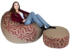 Sumatra Brick 50" Bag with Ottoman