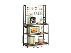 VASAGLE Bakers Rack with Power Outlet