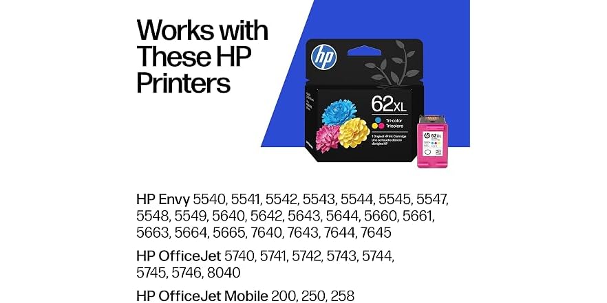Color Bex HP 62XL Tri-Color High-Yield Ink (Open Box)