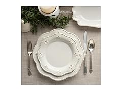 Heritage Beads 9-Inch Stoneware Salad Plates 