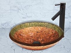 VIGO Janus Glass Vessel Sink  and Dior Faucet Set