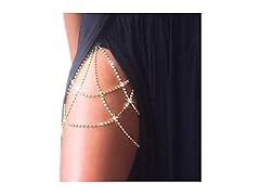 2 Pack Sparkly Thigh Chains for Women