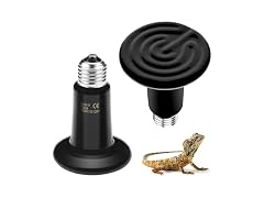 BN-LINK 150W Reptile Heat Lamp 2-Pack, Ceramic Heat Emitter