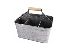 Benzara Galvanized Metal Sturdy Carry A