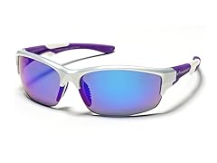 Half Frame Reflective - Purple/White