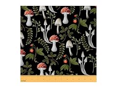 Castle Fairy Trippy Mushroom Fabric by The Yard