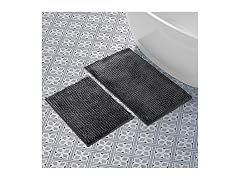 Laura Ashley Butter Chenille Bath Rug, Pi