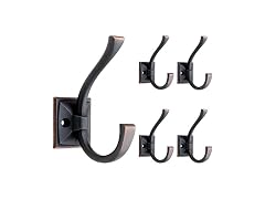 Franklin Brass Ruavista (5-Pack) Coat annd Hat Wall Hooks