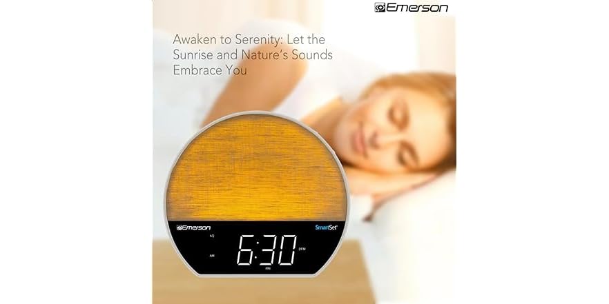 Emerson Sunrise Smartset Alarm Clock