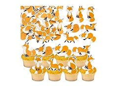 Gyufise 48Pcs Edible Animal Cupcake Toppers