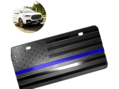 Zone Tech GA0086 USA flag License Plate Cover thin Blue