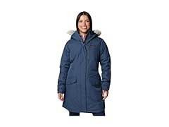 Womens Long Insulated Jacket Navy (XS)