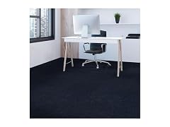Mohawk Home Peel Stick Carpet Polyester Blue Rib