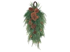 32" Mixed Pine Christmas Teardrop