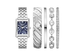 Folio Womens ThreeHand Watch SilverTone