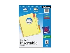 Avery Insertable Big Tab Dividers