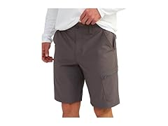 HUK Mens Fishing Shorts (L) Iron 10.5"