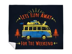 "Let's Run Away" Blanket