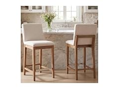 DM Furniture Barstools Set Beige (Open Box)