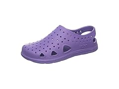 Kid's Totes (7-8) Purple Paisley Clogs