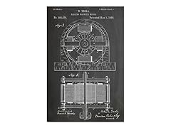 Tesla Electric Motor Canvas  (2 Sizes)