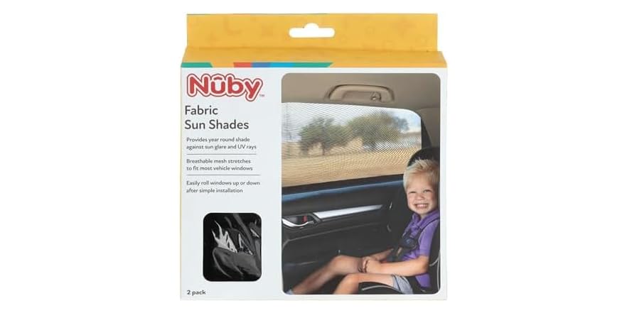 Nuby Car Seat Sunshade 2-pack