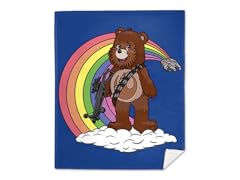 Space Sidekick Bear Mink Fleece Blanket