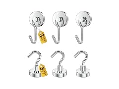 Tiergrade Magnetic Hooks, 6 Pack