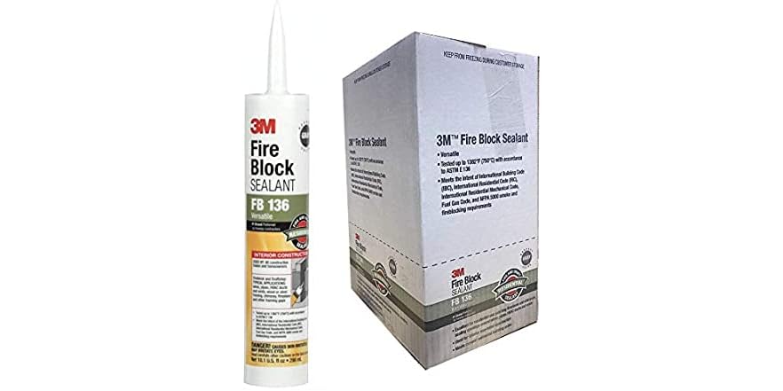 3M FB 136 Fire Barrier Caulk(Pack of 12)