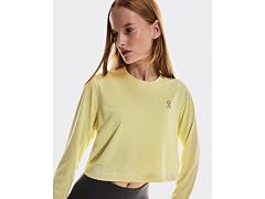 On Running Women's Active Long-T Crop Graph
