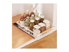 Takywep Pull Out Cabinet Organizer White
