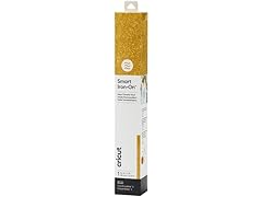 Cricut Smart Iron On 13in x 3ft, Glitter Gold