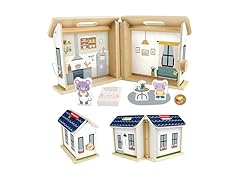 Fisher-Price Wood Pretend Play Toy Dollhouse