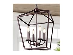 BrightHome Farmhouse Chandelier 4-Light, Bronze