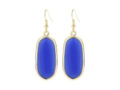 BaubleStar 14K Gold Natural Crystal Earrings