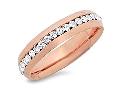 18K Gold Plated Eternity Band- Pick Size