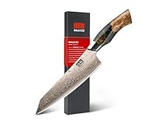 SHAN ZU 8 inch Damascus Chef Knife
