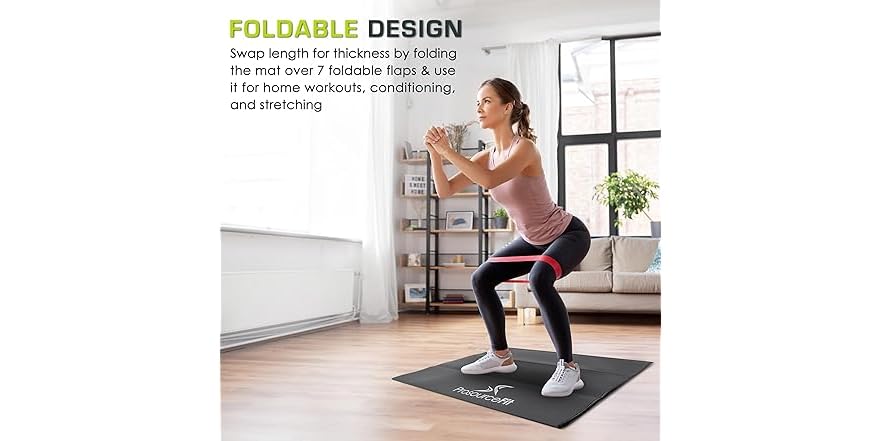 Mat Exercise Tools ProsourceFit Treadmill & Exercise Equipment Mat
