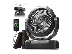 Wavmill 3-in-1 Camping Fan Black