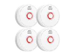 Smoke Detector and Fire Alarm 4-Pack