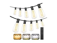 Brightever 200FT Outdoor String Lights with Remote