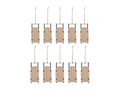 VOSAREA 10PCS Christmas Sled Ornament Miniature