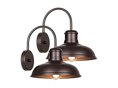 VerRon B0C6XFMJFG Barn Light Bronze 2-Pack