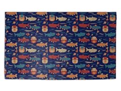 "Fishing Bears" 3' x 2' Rug