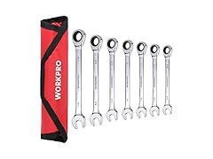 WORKPRO 7pc Ratchet Wrench Set SAE