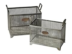 Rowley Industrial Metal Basket Set